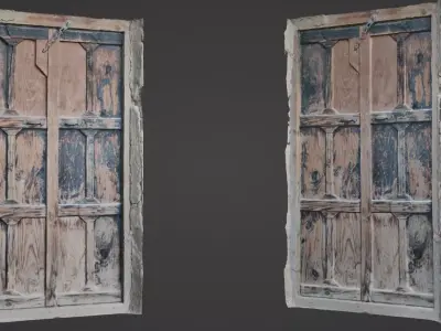 door scan Low-poly 3D model
