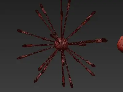 Satellite Chandelier 3D model