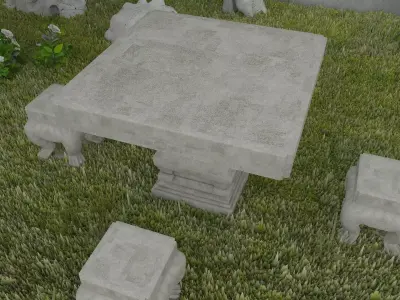 Garden Set 3D model