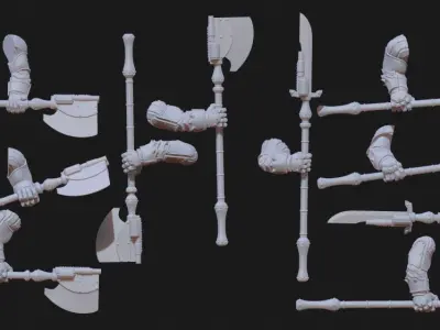 Tempest Legion - MK3 Heavy Infantry Weapons Pack 1 3D print model