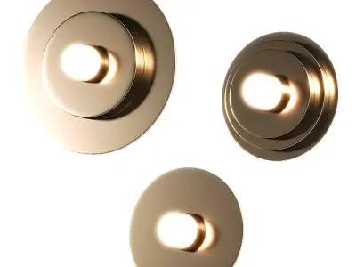 Rakumba Typography Cilon Wall Lamps 3D model
