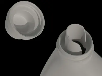 Detergent Bottle Mockup Low-poly 3D model