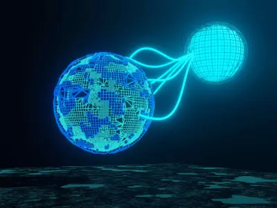 3D scifi planet model for game assets Low-poly 3D model