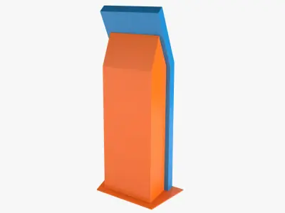 E-Manat Payment Terminal 3D model