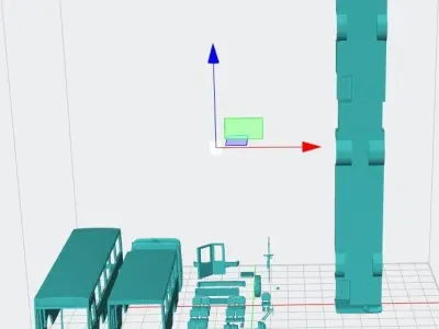Bus DAC 2 door 3D print model