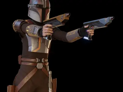 Sabine Wren from Ahsoka serie 3D model