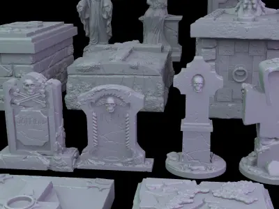Old Graveyard 3D print model