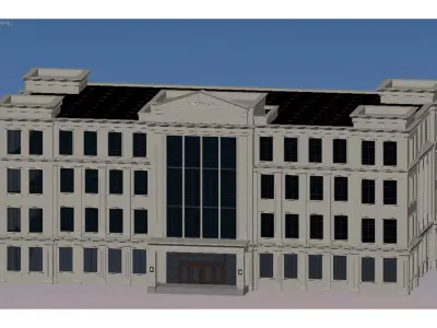 European-style architecture 3D model
