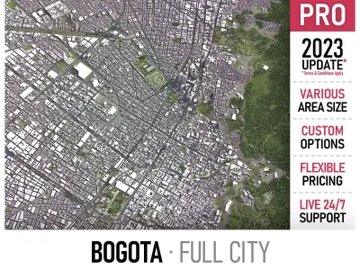 Bogota Low-poly 3D model