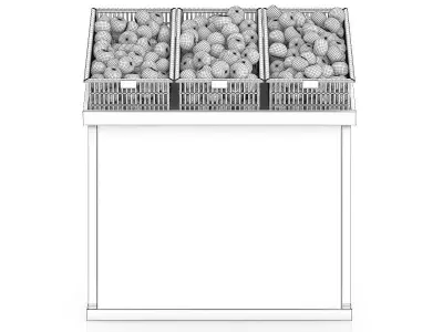 Market Shelf - Apples 3D model