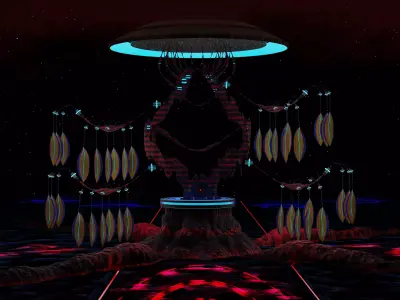 Futuristic Life Support Tree 3D model