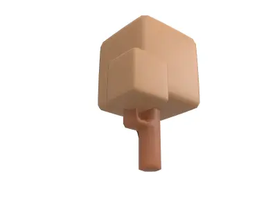 Cartoon Tree v17 004 Low-poly 3D model