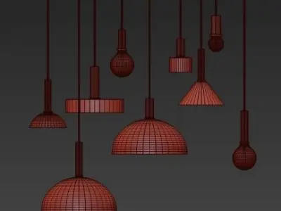 Socket Pendant High 3D model