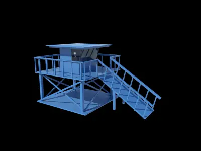 Lifeguard Tower 3D model