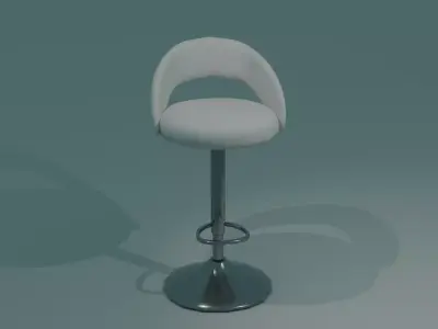 Simple Modern Bar Chair 3D model