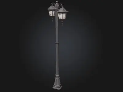 Victorian Streetlamp  Timeless Elegance for Historical Settings 3D model
