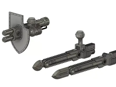 ARMIGER TEMPLAR STYLE WEAPONS 3D print model