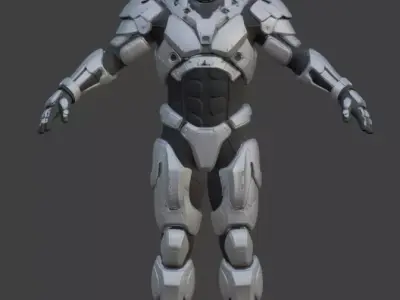 Astronaut Spacesuit 3D Model 3D model