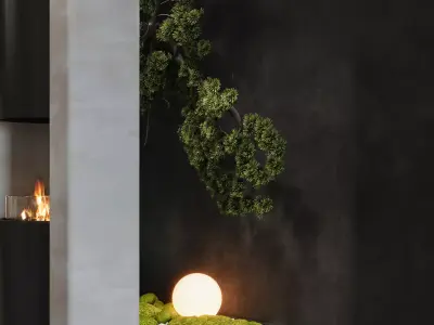 Interior scene living room 11 3D model