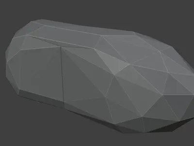 Low Poly Rock 2 polygonal Free low-poly 3D model