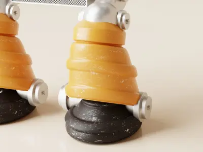 Robot V16 Low-poly 3D model