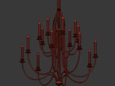 Hammerton Chateau Chandelier 3D model