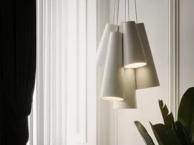 PINNACLE CLUSTER PENDANT By Dainolite 3D model