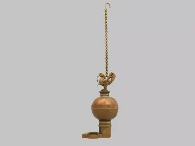 oil lamp 3D model 7