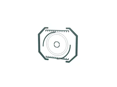 UHD High-tech Graphical Interface v2 005 Low-poly 3D model