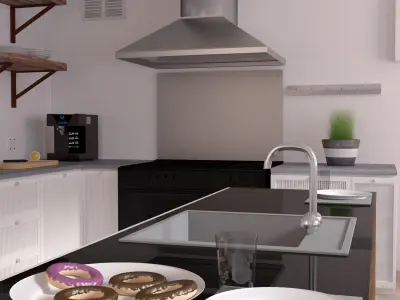 Kitchen design - design 3D model