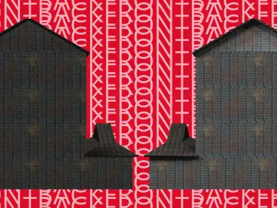 5 Modern Rusted Japanease House Pack 1 Low-poly 3D model