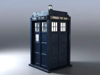 2005 TARDIS Exterior Model Free 3D model