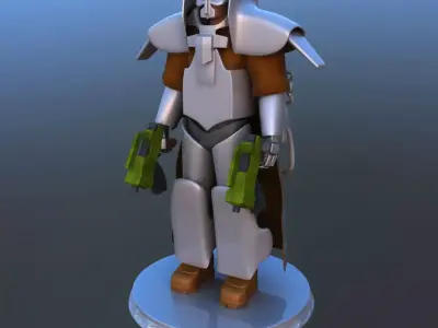 Futuristic Soldier 3D model