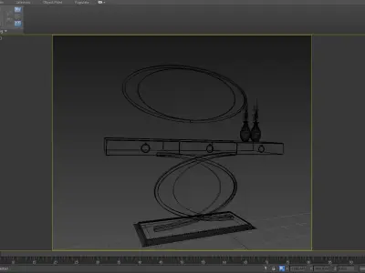 3D CONSOLE MODEL 3D model modern table with mirror 3D model