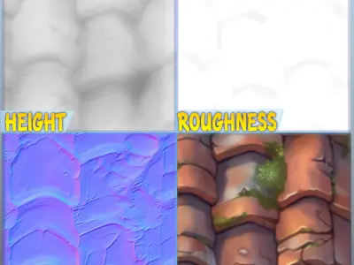  Stylized Roof Seamless Texture Texture