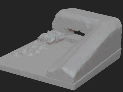 BUNKER building with door Free 3D print model