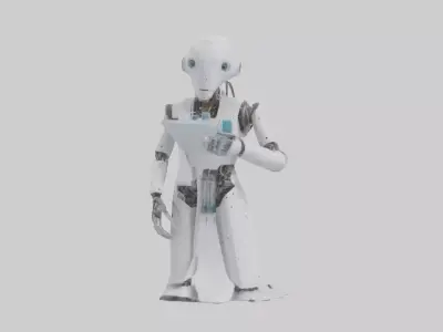 Robot version of a scientist model 2 PCS SET 3D model