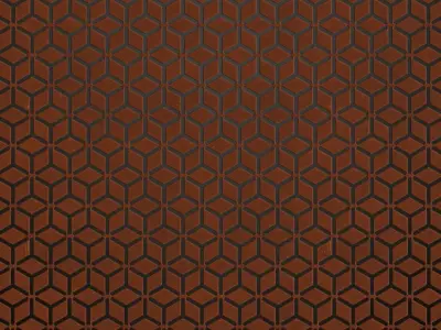 Red Clay Geometric Hexagon Tile PBR Seamless Texture