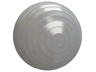 Yoga Ball gray 3D model