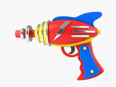 Ray Gun Low-poly 3D model
