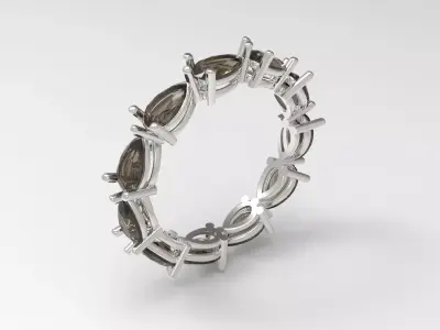 Eternity STL 3D jewelry Ring model rr0002 3D print model