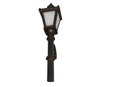 Free Vintage Street Light High Detail Classic Metal Lamp Post Free low-poly 3D model