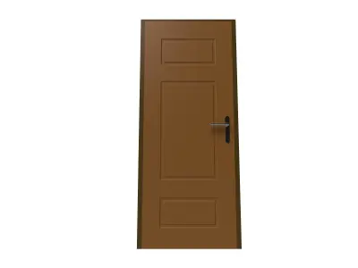 Door interior 3D model shop