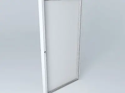 3d window with frame very detail Free 3D model