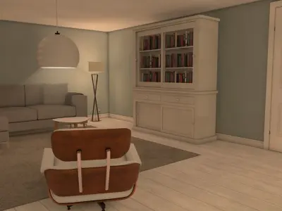 Complete Livingroom Appartment 3D model