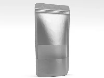 Plastic pouch bag packing 16x24 cm 06 3D model