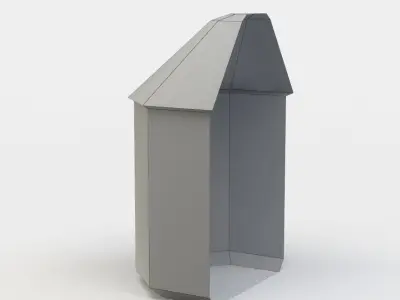 House oriel Low-poly 3D model