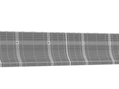 Jersey Barrier Low-poly 3D model