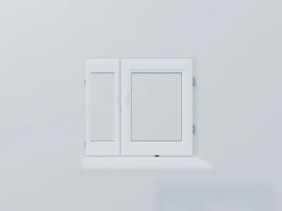 ordinary double-glazed window Free 3D model