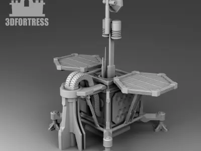 Martian weather station 3D print model
